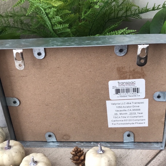 Rustic Farmhouse Fall wood and galvanized metal decor sign - Picture 10 of 12